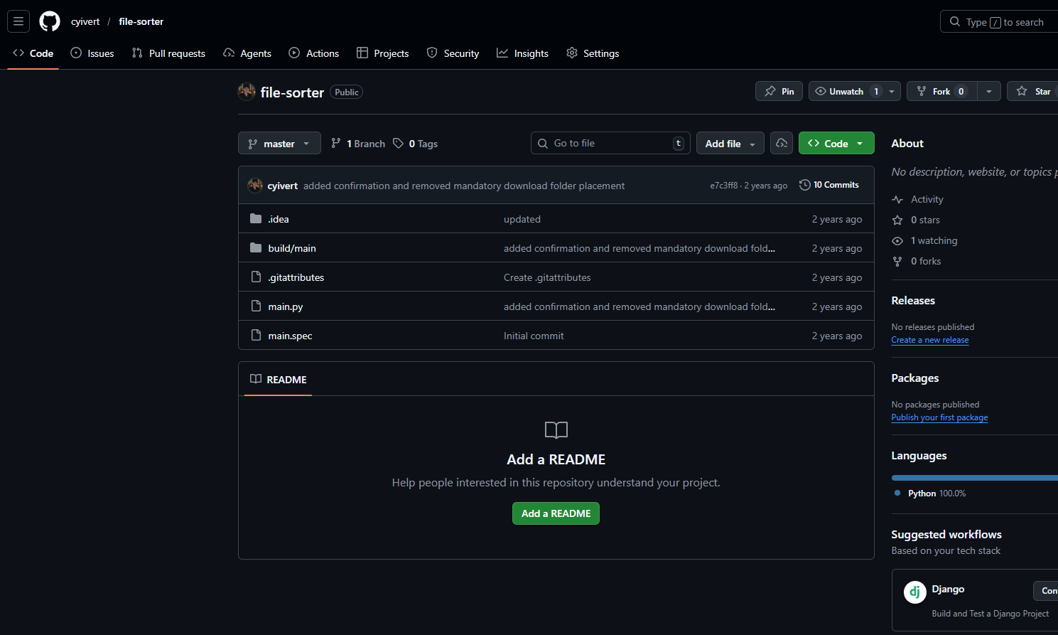 File Sorter screenshot