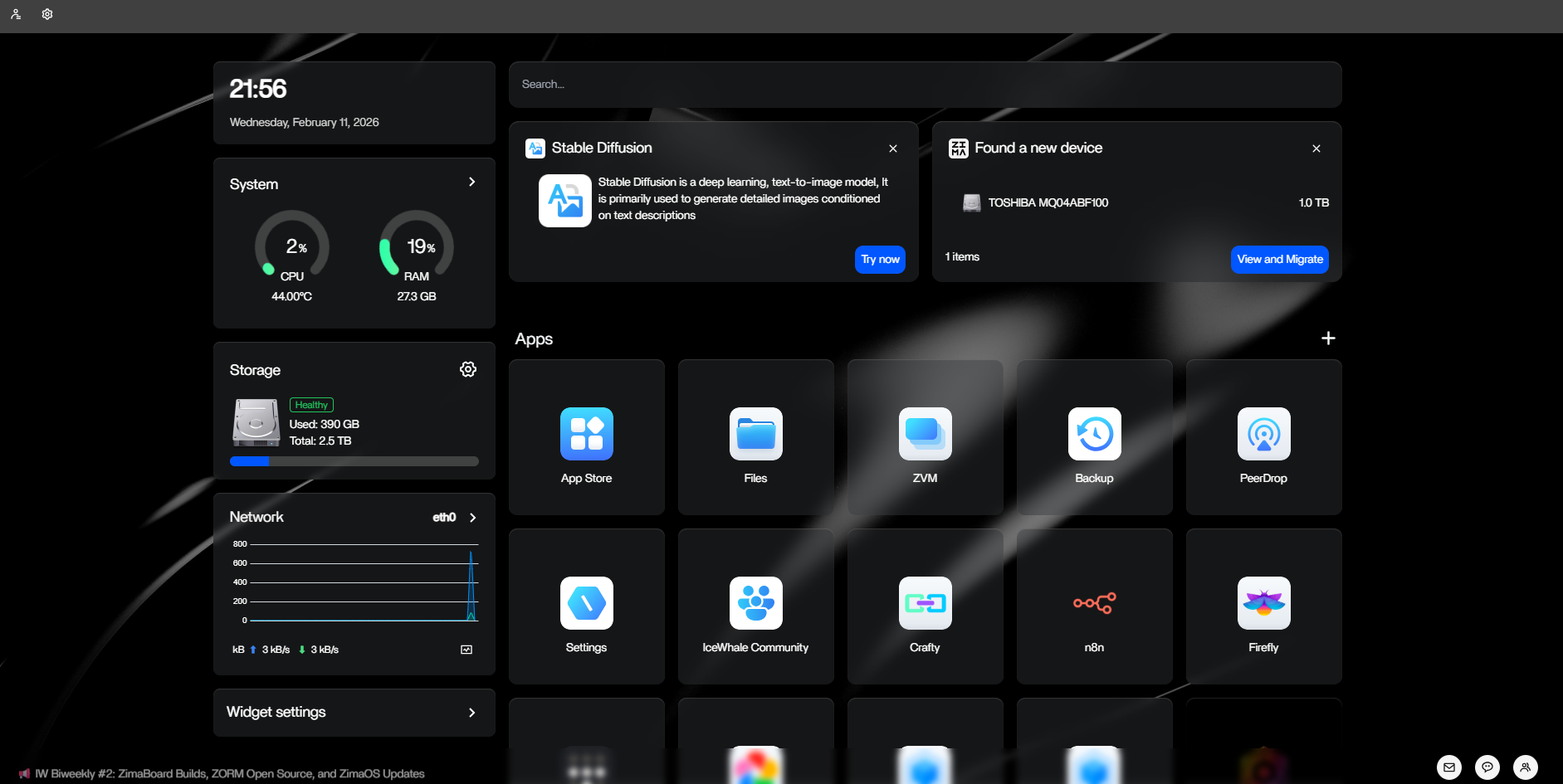 Personal Home Server & NAS screenshot
